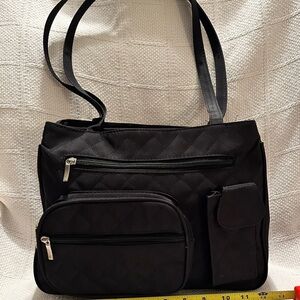 Black Quilted Shoulder Bag